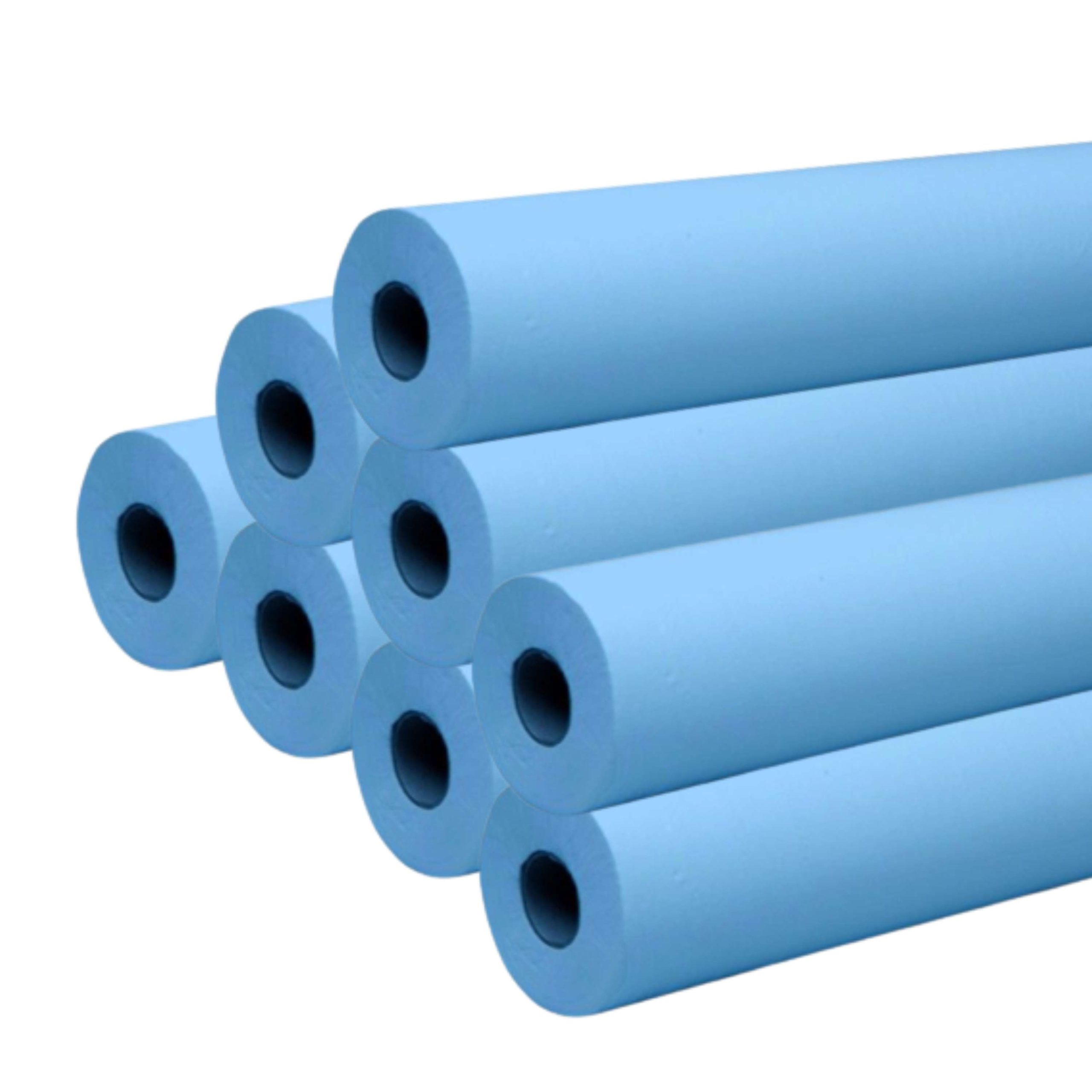 8 Draps D'Examen Lisses Bleus 65 X 38 Cm - 150 Formats
