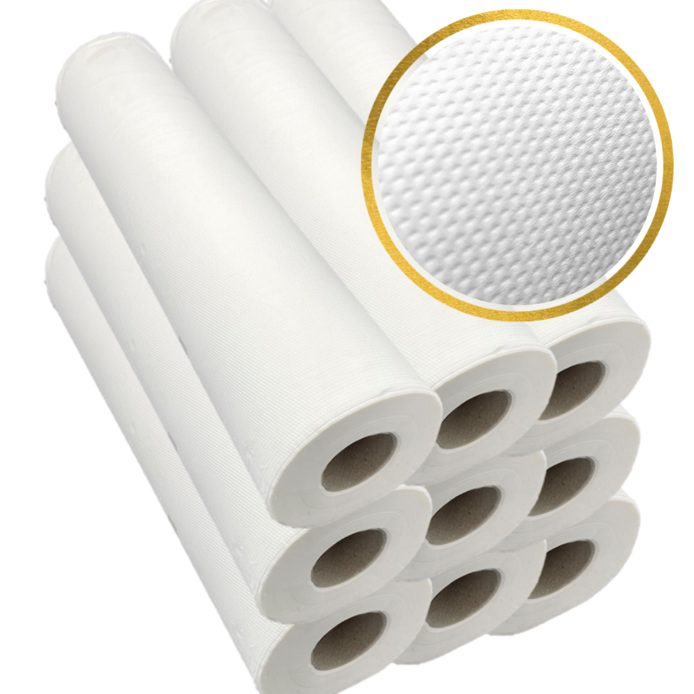 Draps D'Examen Gaufrés - 9 Rouleaux - 50 X 35 Cm - 121 Formats