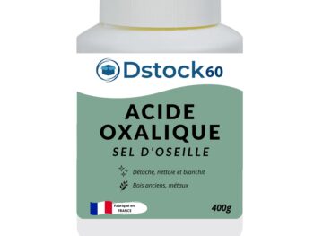 Acide oxalique sel d’oseille - nettoie métaux & bois anciens - 400 g