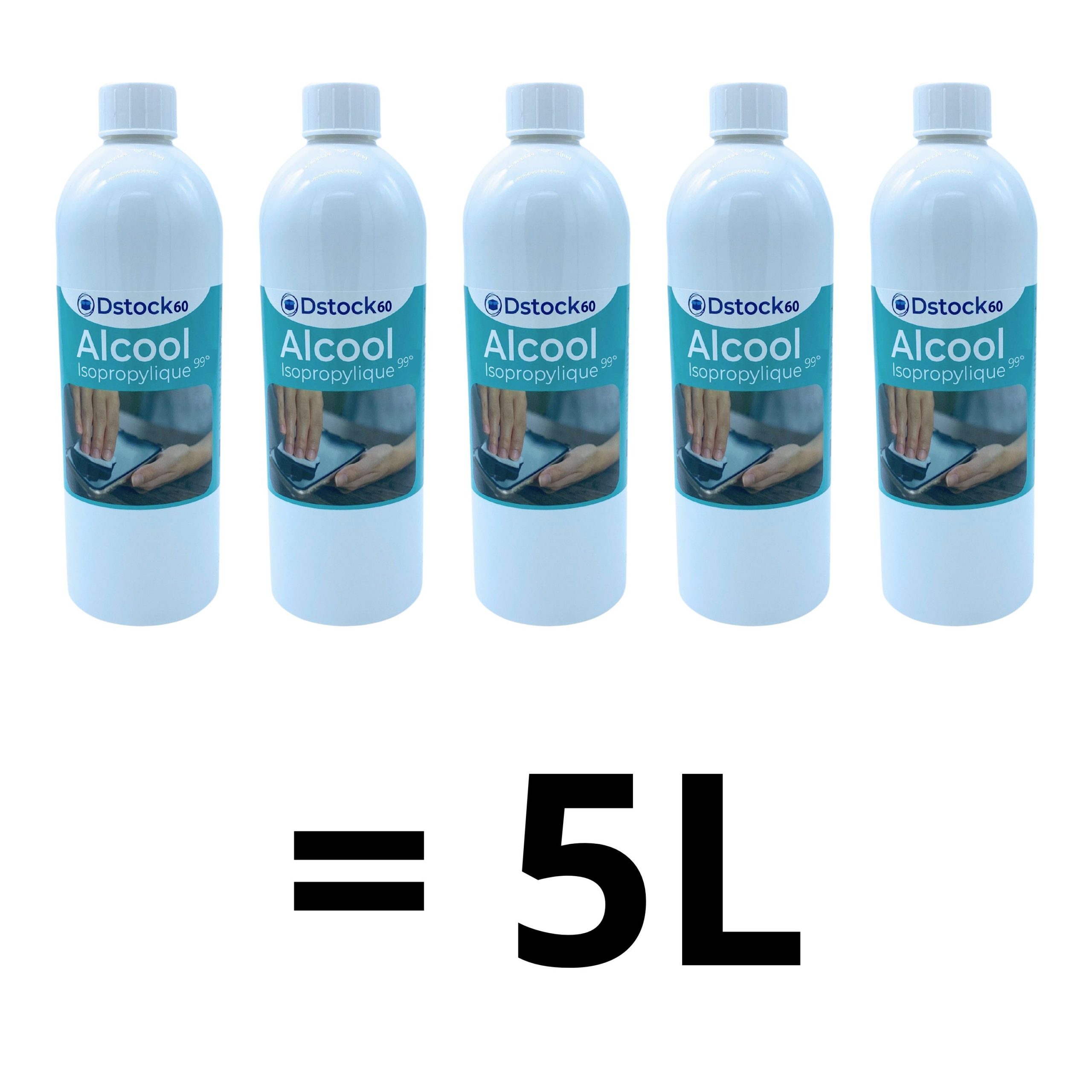 Alcool Isopropylique 5L, Nettoyant Multi-Usages, Haute Pureté 99° - lot de 1 – Image 4
