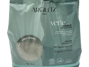 Argile verte moulue fine de 1 kg