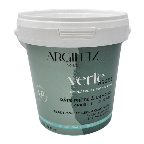 Pot d'argile verte de 1 kg