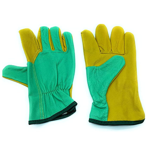 5 paires de gants en cuir pour les petits travaux, le bricolage et le jardinage