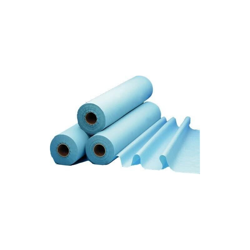 6 Draps D'Examen Plastifiés Bleus - 50 X 35 Cm 135 Formats