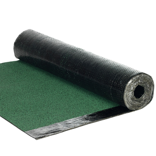 Rouleau de feutre bitumé vert - Largeur 1 m - Longueur au choix – Etanchéité toitures, niches et cabanes - longueur 0.5 m