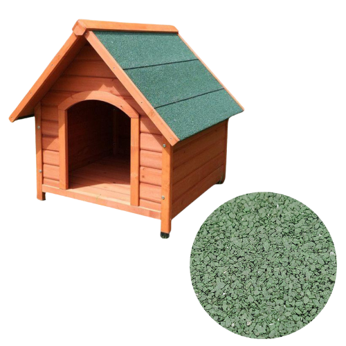 Rouleau de feutre bitumé vert - Largeur 1 m - Longueur au choix – Etanchéité toitures, niches et cabanes - longueur 0.5 m – Image 3