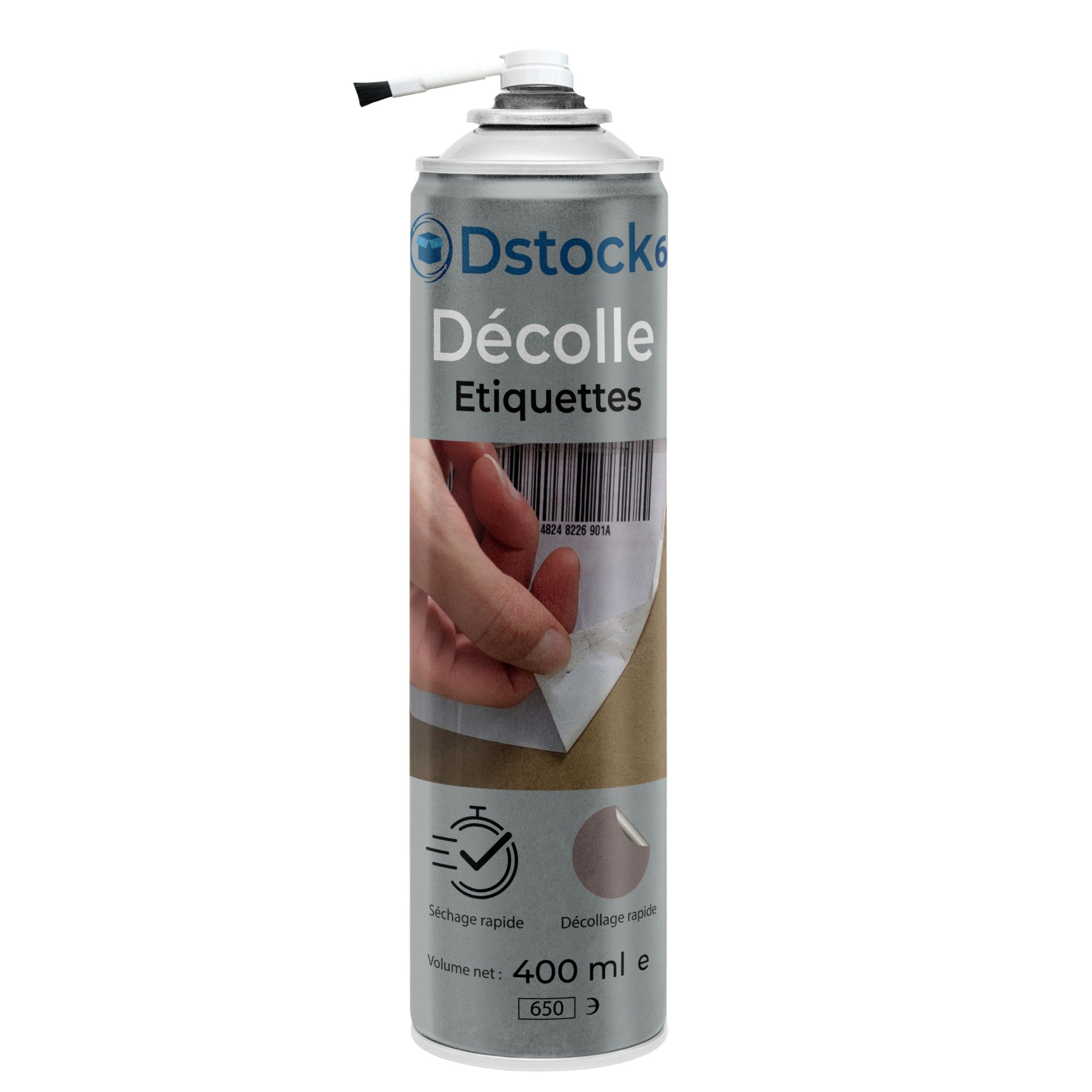 Décolle étiquettes 400 ml - Spray dissolvant adhésifs, colle.. - Avec pinceau